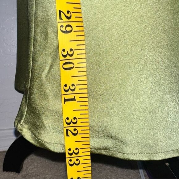 Showpo. Kaniva Midi Dress One Shoulder Open Back Dress Olive Green Womens Size 6 - Picture 15 of 16